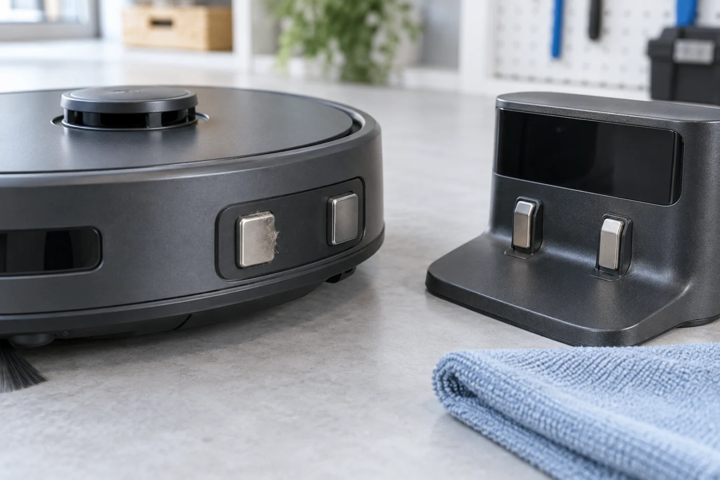 Roomba j7 not charging because the charging contacts need cleaning