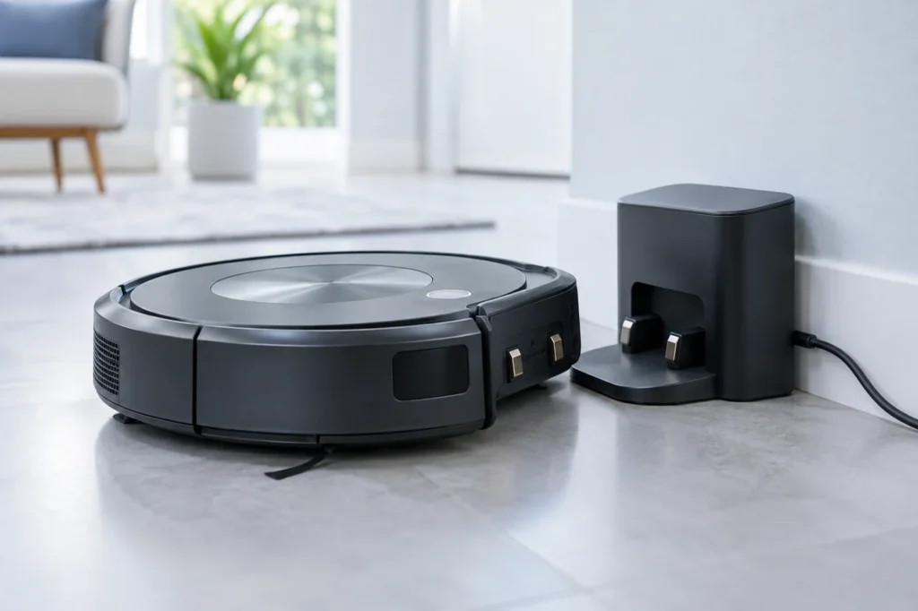Roomba j7 not charging beside its powered charging base